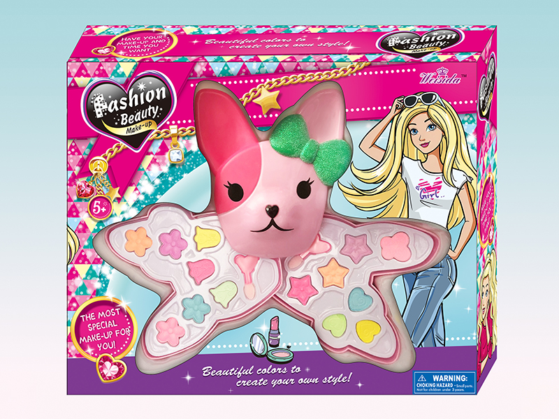 Dog Head Shaped 2 Layers Make Up Box