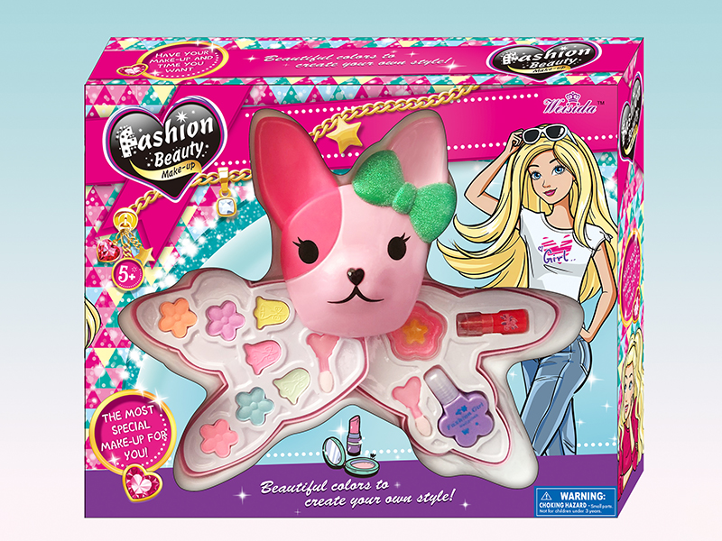 Dog Head Shaped 2 Layers Make Up Box