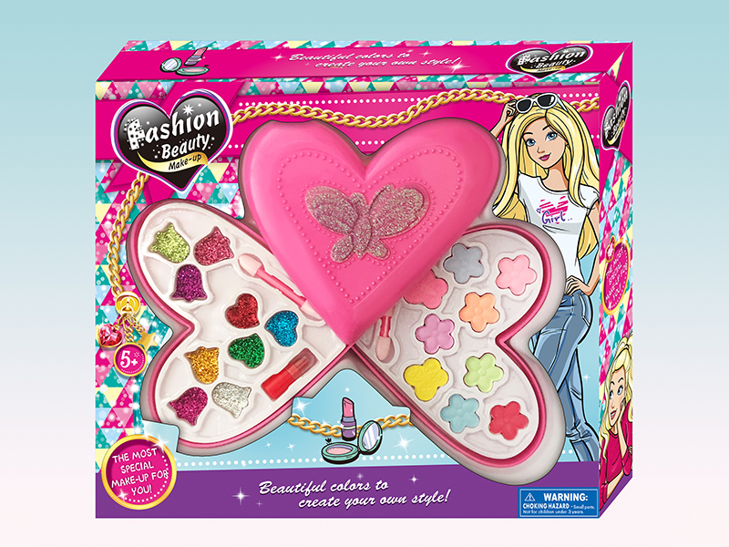 Heart-Shaped 2 Layers Make Up Box