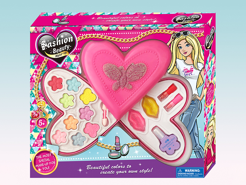 Heart-Shaped 2 Layers Make Up Box