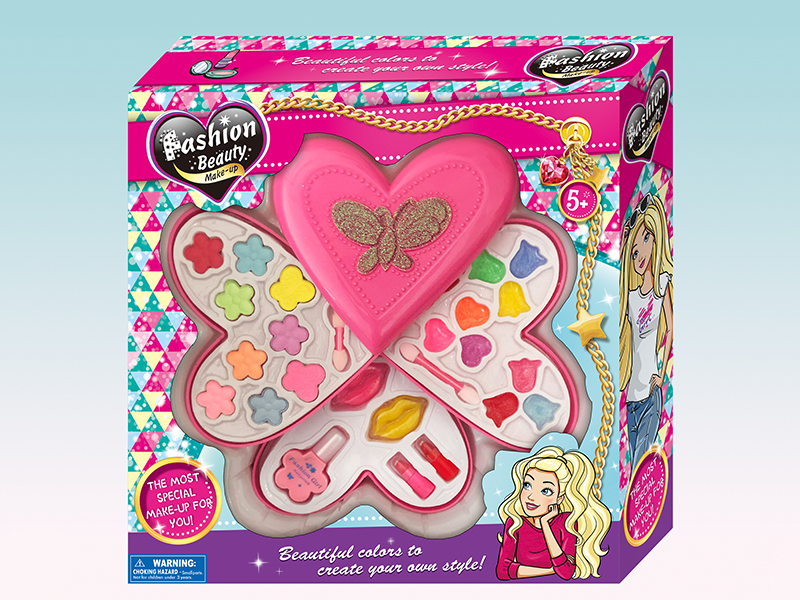 Heart-Shaped 3 Layers Make Up Box