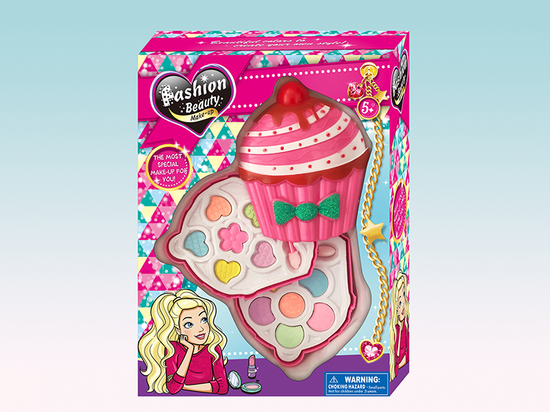 Cup Cake Shaped 2 Layers Make Up Box