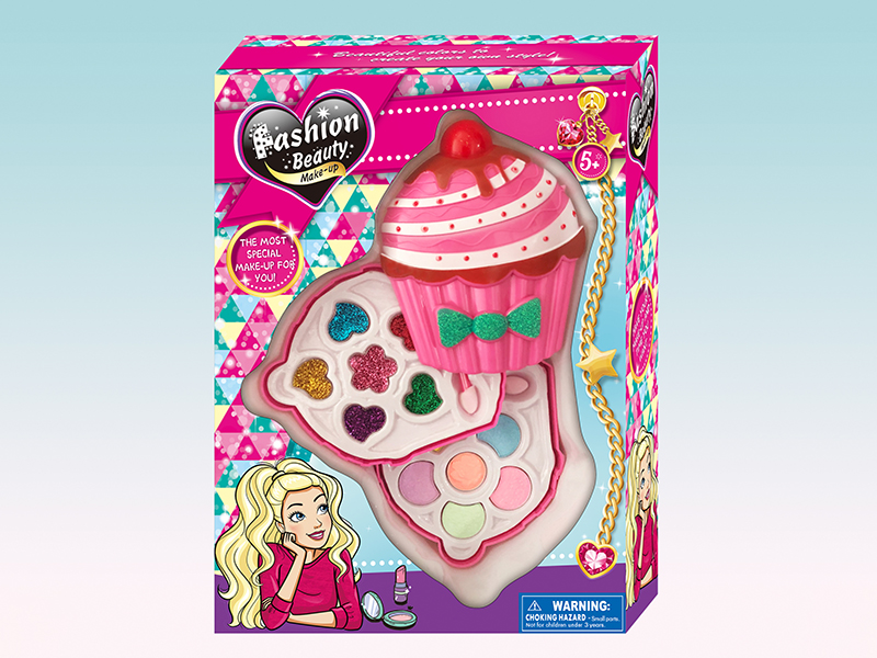 Cup Cake Shaped 2 Layers Make Up Box