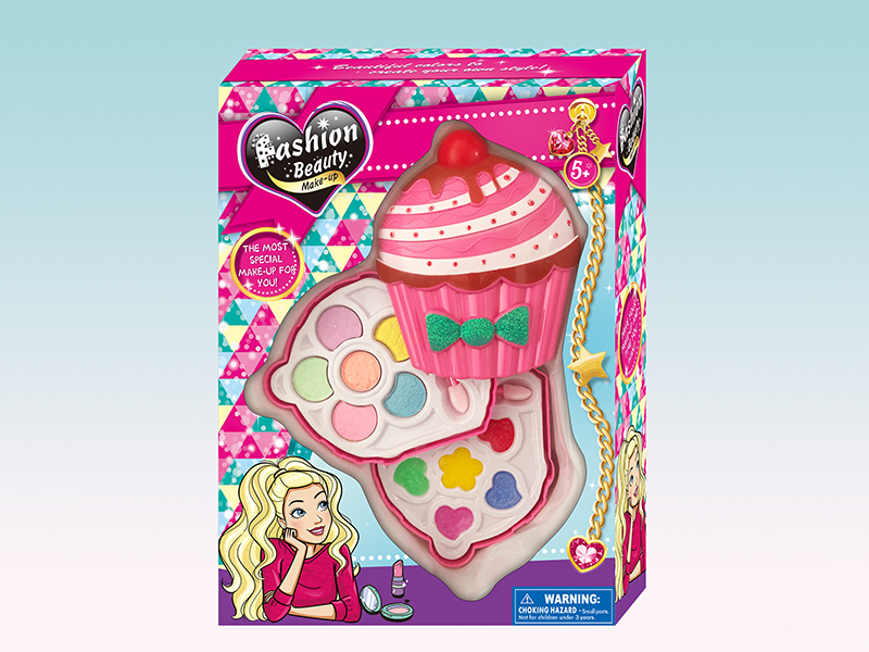 Cup Cake Shaped 2 Layers Make Up Box