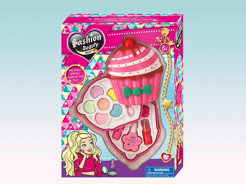 Cup Cake Shaped 2 Layers Make Up Box