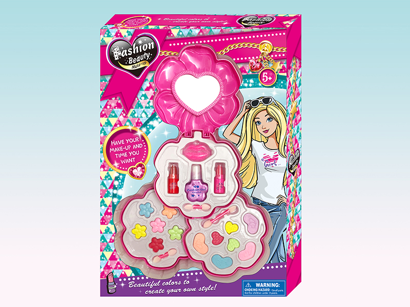 Flower-Shaped 3 Layer Make Up Box
