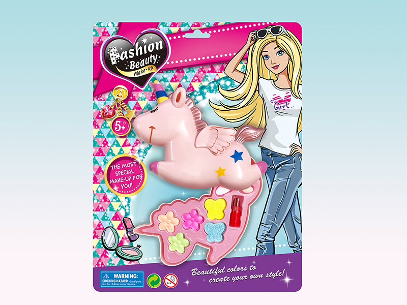 One Layer Unicorn Shaped Make Up Box Set