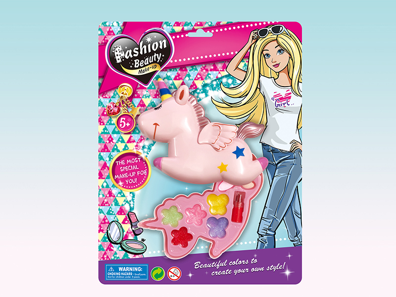One Layer Unicorn Shaped Make Up Box Set