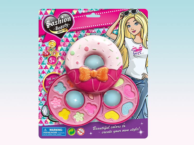 Two Layer Doughnut-Shaped Make Up Box Set