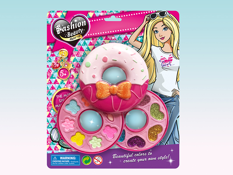 Two Layer Doughnut-Shaped Make Up Box Set