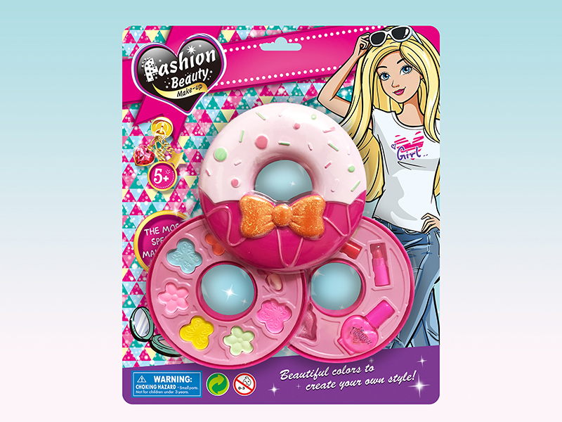 Two Layer Doughnut-Shaped Make Up Box Set