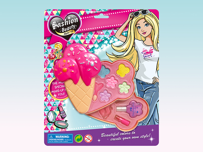 Two Layer Ice Cream Shaped Make Up Box Set