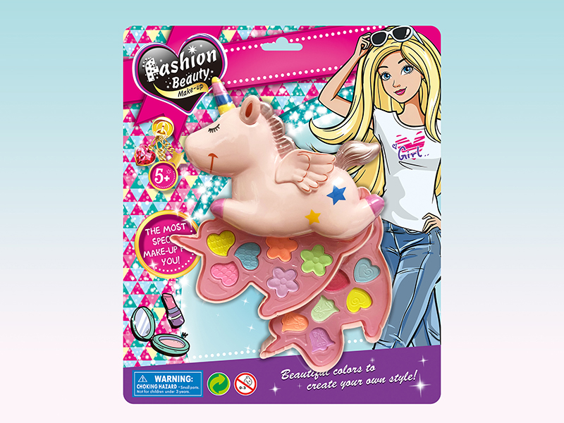 Two Layer Unicorn Shaped Make Up Box Set