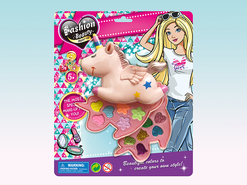 Two Layer Unicorn Shaped Make Up Box Set