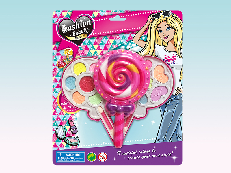 Two Layer Lollipop Shaped Make Up Box Set