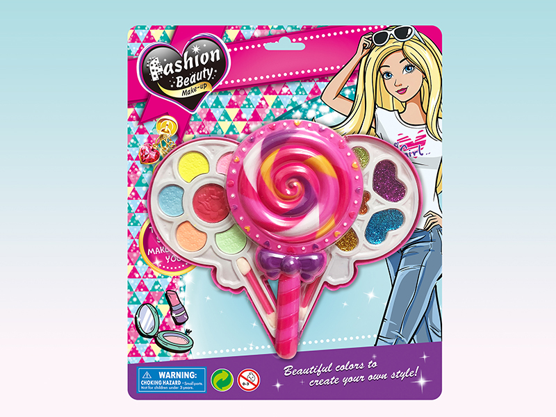 Two Layer Lollipop Shaped Make Up Box Set