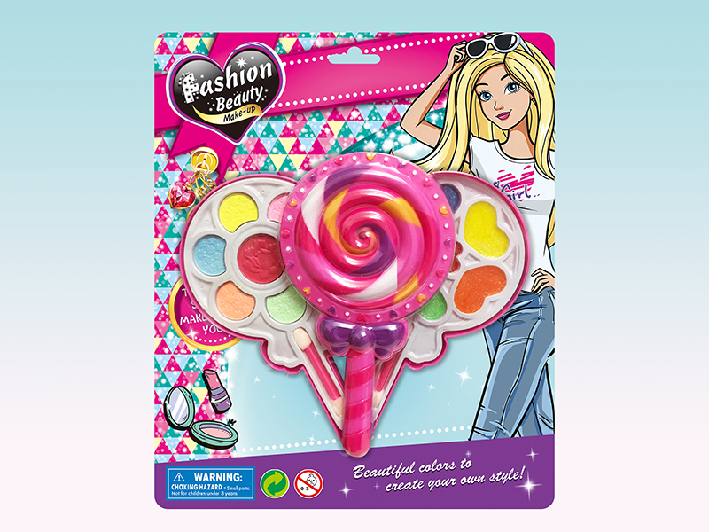 Two Layer Lollipop Shaped Make Up Box Set