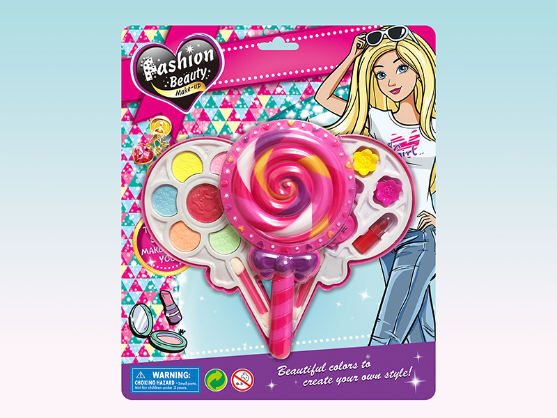 Two Layer Lollipop Shaped Make Up Box Set