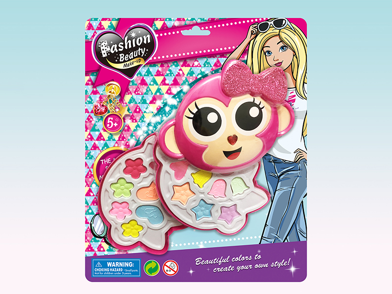 Two Layer Monkey Head-Shaped Make Up Set