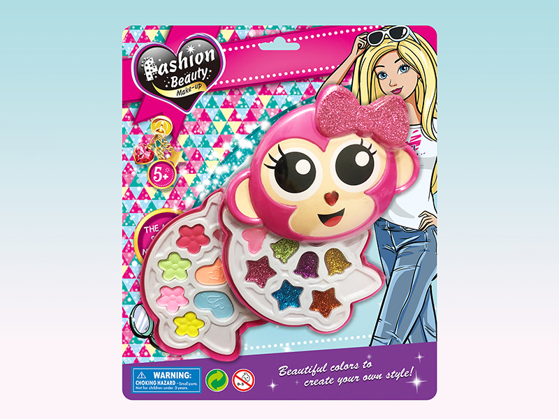 Two Layer Monkey Head-Shaped Make Up Set