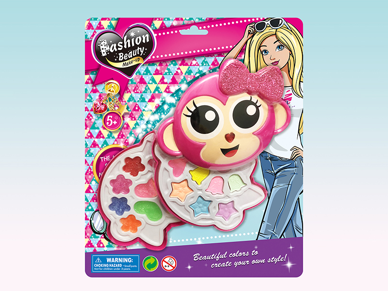 Two Layer Monkey Head-Shaped Make Up Set