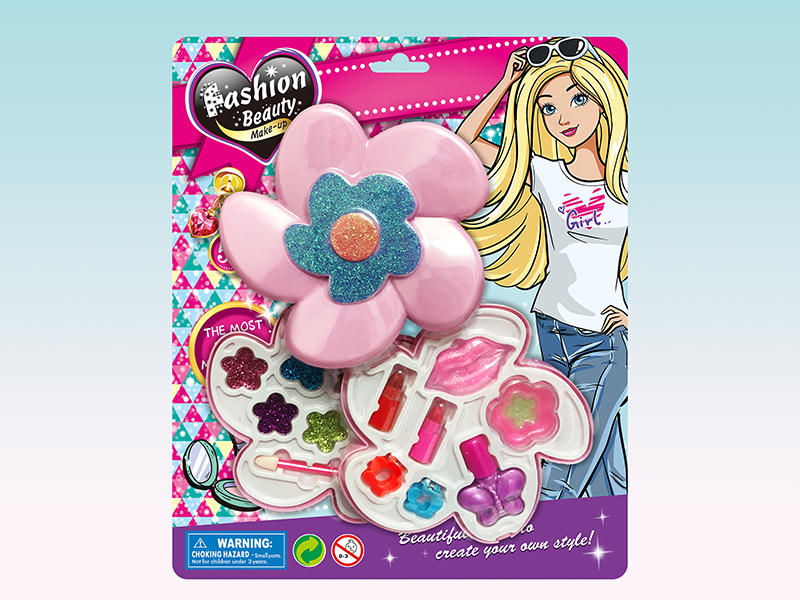 Two Layer Flower-Shaped Make Up Set