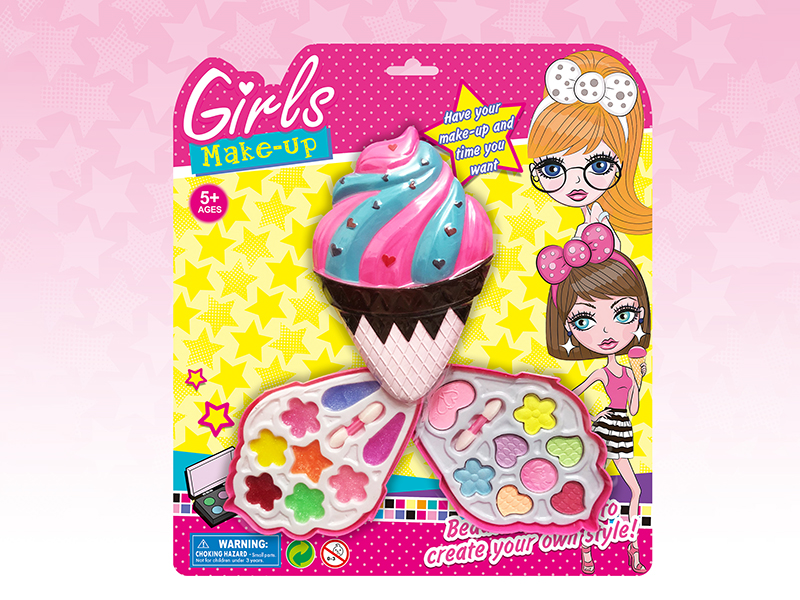 Two Layer Ice Cream-Shaped Make Up Set