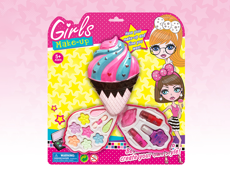 Two Layer Ice Cream-Shaped Make Up Set