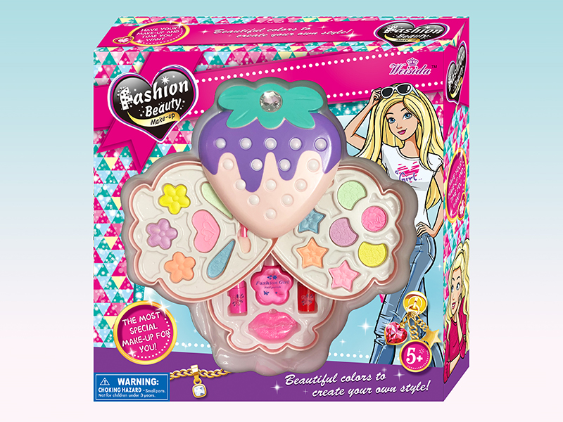 Strawberry Shaped Three Layer Cosmetic Box