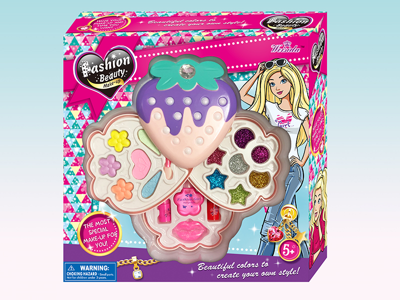 Strawberry Shaped Three Layer Cosmetic Box