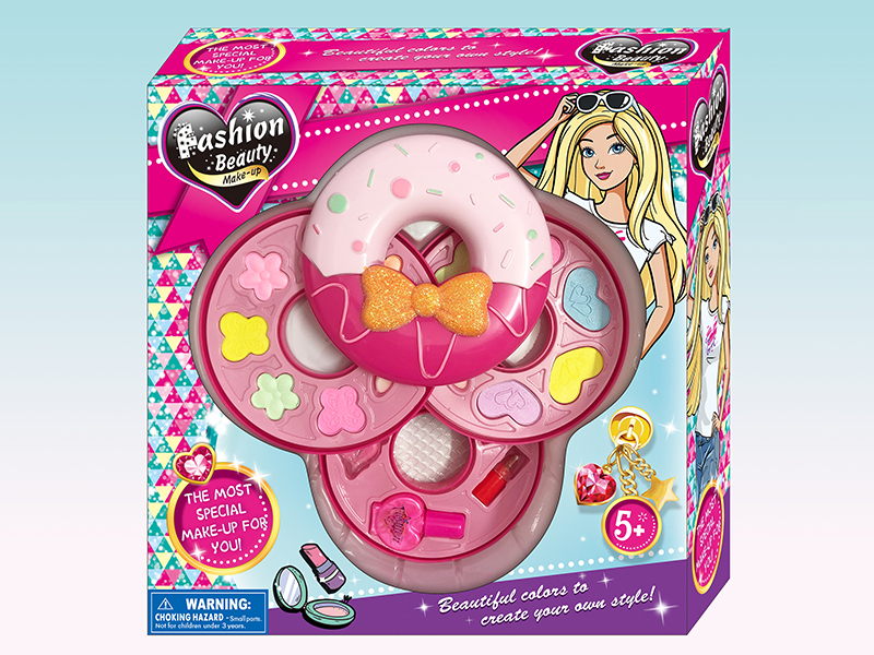 Three Layer Doughnut-Shaped Cosmetics Set