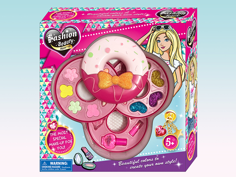 Three Layer Doughnut-Shaped Cosmetics Set