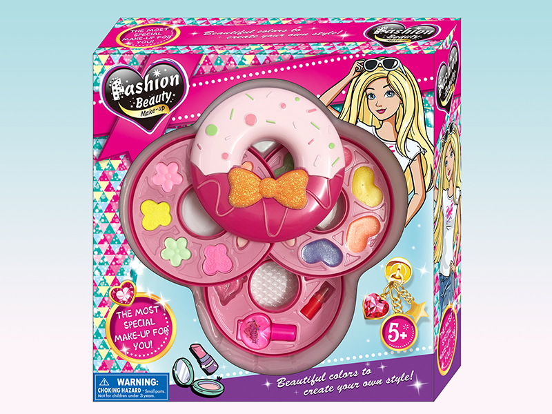 Three Layer Doughnut-Shaped Cosmetics Set