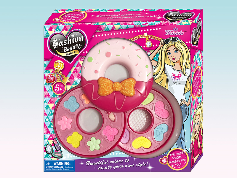 Two Layer Doughnut-Shaped Cosmetics Set