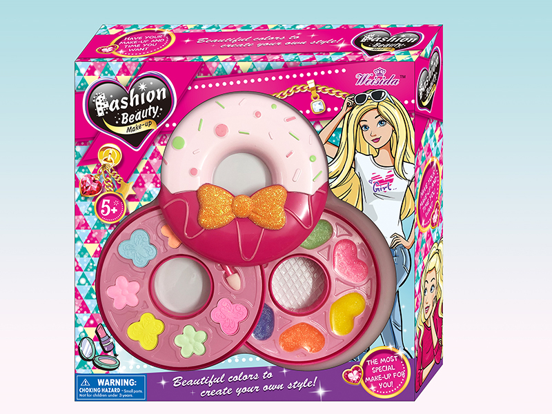 Two Layer Doughnut-Shaped Cosmetics Set