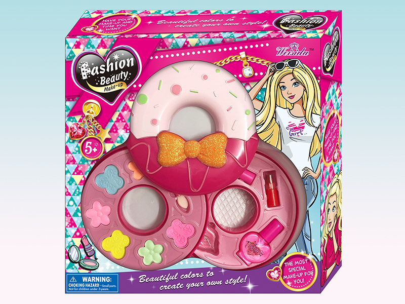 Two Layer Doughnut-Shaped Cosmetics Set