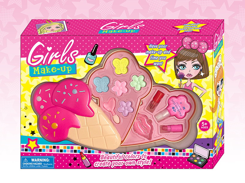 Two Layer Ice Cream Shaped Cosmetics Set