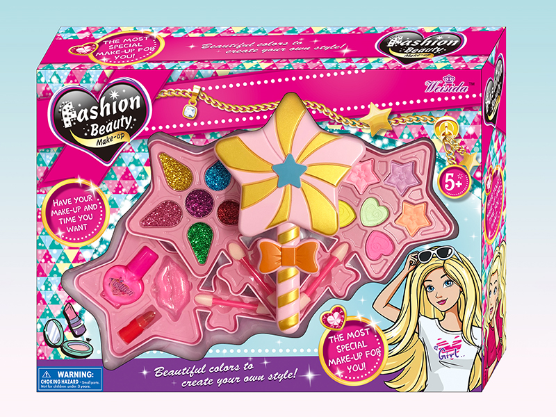 Three Layer Pentagram Magic Wand Shaped Make Up Set