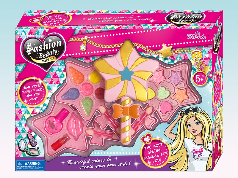 Three Layer Pentagram Magic Wand Shaped Make Up Set