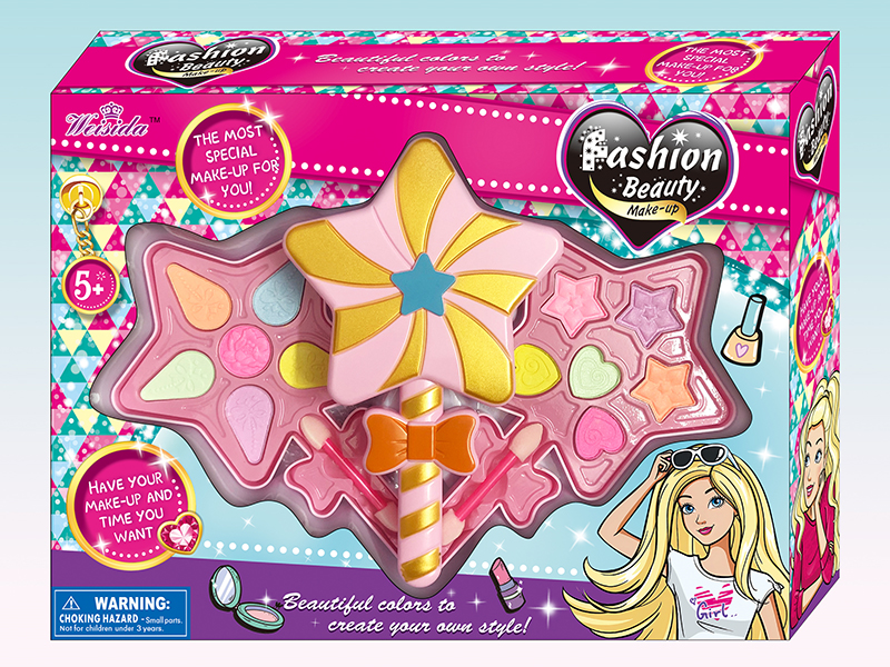 Two Layer Pentagram Magic Wand Shaped Make Up Set