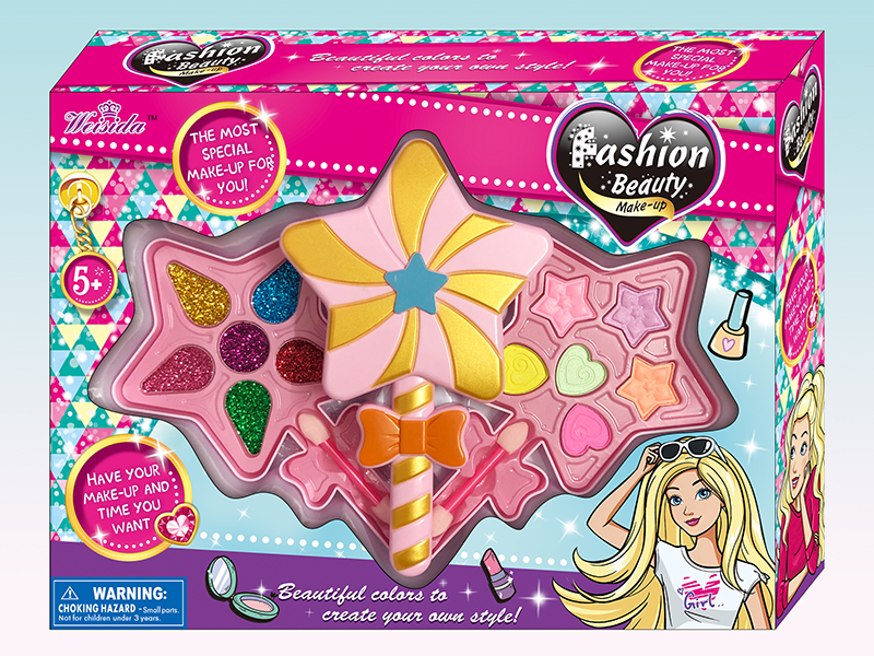 Two Layer Pentagram Magic Wand Shaped Make Up Set