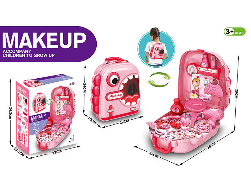Make Up Theme Storage Dinosaur Backpack