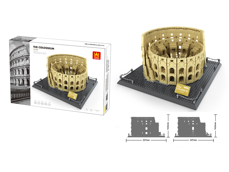 Italian Colosseum Building Blocks 1756Pcs