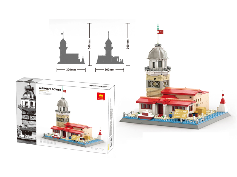 910Pcs Building Blocks For Maiden Tower In Istanbul, TüRkiye