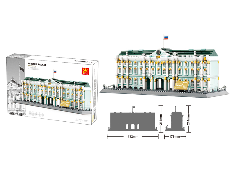 Russian Saint Petersburg Winter Palace Building Blocks 1063Pcs