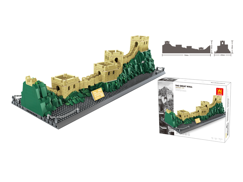 1407Pcs Of Building Blocks For The Great Wall In Beijing, China