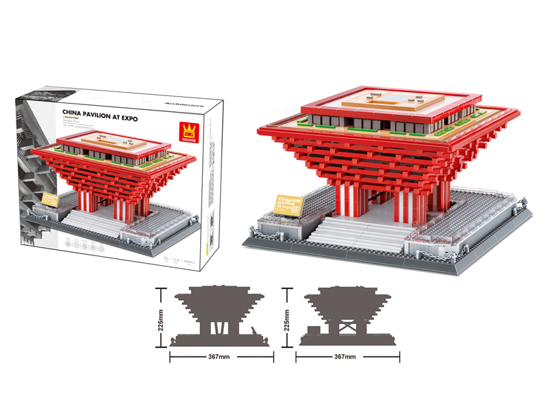 3049Pcs Of Building Blocks For The China Pavilion At The Shanghai World Expo