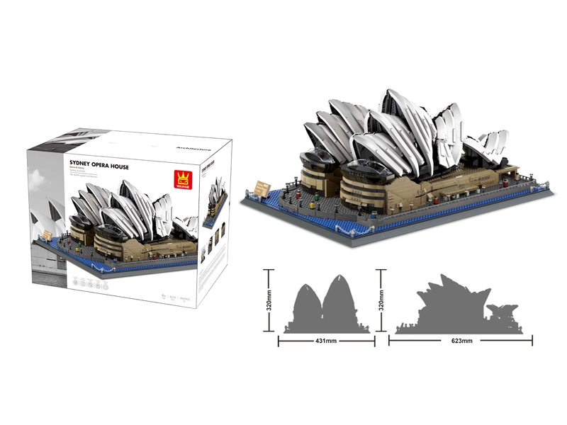 Sydney Opera House Building Blocks 2937Pcs, Australia