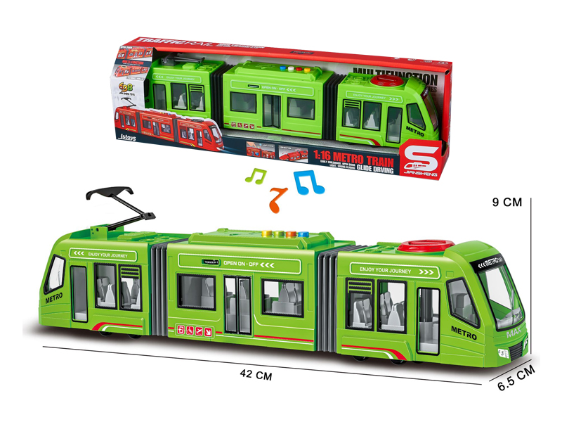 1:16 Slide Urban Light Rail With Lighting And Sound