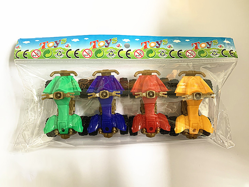 Pull Back Simulated Beach Motorcycle(4PCS)
